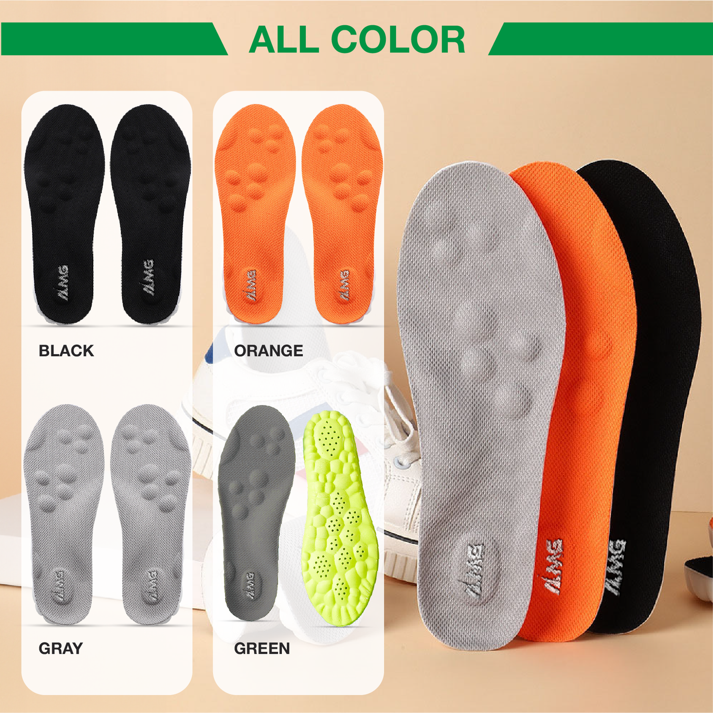 AMG™ Therapeutic Acupressure Shoe Inserts